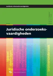 Omslag van Juridische onderzoeksvaardigheden