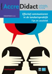 Omslag van Effectief communiceren in de tandartspraktijk