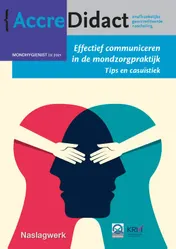 Omslag van Effectief communiceren in de mondzorgpraktijk