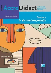 Omslag van Privacy in de tandartspraktijk