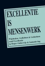 Omslag van Excellentie is mensenwerk