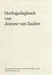 Omslag van Oorlogsdagboek van Jeanne van Zaalen