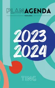 Omslag van TING planagenda 2023 / 2024
