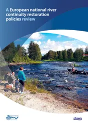 Omslag van A European national river continuity restoration policies review