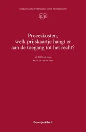Omslag van Proceskosten, welk prijskaartje hangt er aan de toegang tot het recht?