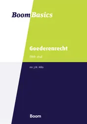 Omslag van Boom Basics Goederenrecht