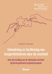 Omslag van Stimulering en facilitering van burgerinitiatieven door de overheid