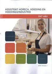 Omslag van assistent horeca, voeding en voedingsindustrie