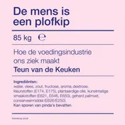 Omslag van De mens is een plofkip