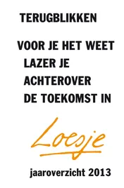 Omslag van Terugblikken: voor je het weet lazer je achterover de toekomst in