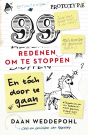 Omslag van 99 redenen om te stoppen, en toch door te gaan