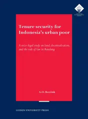 Omslag van Tenure security for Indonesia's urban poor