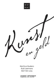Omslag van Wat met kunst en geld?