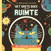 Omslag van Het grote boek van de ruimte met professor Astrokat