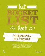 Omslag van Het Bucketlist boek voor koppels met vakantie