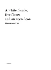 Omslag van A white facade, 5 floors and an open door