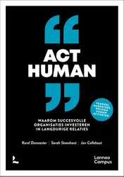 Omslag van Act human
