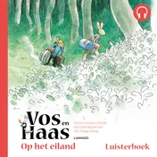 Omslag van Vos en Haas op het eiland - Luisterboek