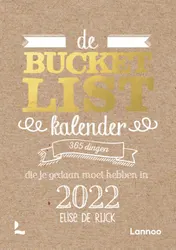 Omslag van De Bucketlist scheurkalender 2022