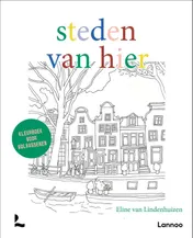 Omslag van Kleurboek voor volwassenen: steden van hier
