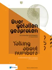 Omslag van Over getallen gesproken - Talking about numbers