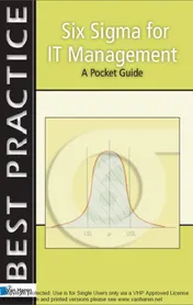 Omslag van Six Sigma for IT Management - A Pocket Guide
