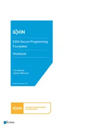 Omslag van EXIN Secure Programming Foundation - Workbook