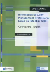Omslag van Information Security Management Professional based on ISO/IEC 27001 Courseware – English