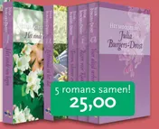 Omslag van 5 boeken in krimpfolie met sticker