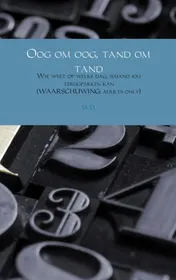 Omslag van Oog om oog, tand om tand