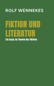 Omslag van Fiktion und Literatur