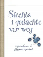 Omslag van Slechts 1 gedachte ver weg