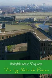 Omslag van Bedrijfskunde in 50 quotes.