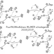 Omslag van Puur(NU)Mindfulness MIJMER schoolagenda 2018|2019