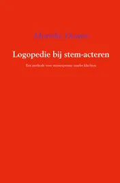 Omslag van Logopedie bij stem-acteren