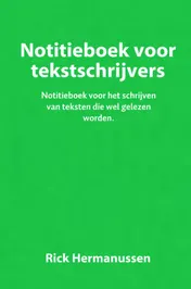 Omslag van Notitieboek voor tekstschrijvers