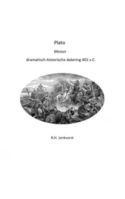Omslag van Plato Menon dramatisch-historische datering 401 v.C.
