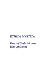 Omslag van Ethica Mystica - over Geloof, Hoop, Liefde en andere deugden
