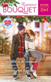 Omslag van Verliefd in de sneeuw / Kussen met Kerstmis