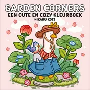 Omslag van Garden Corners – een cute en cozy kleurboek