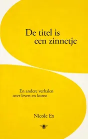 Omslag van De titel is een zinnetje