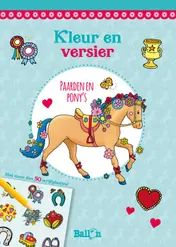 Omslag van Paarden en pony's (met wrijfplaatjes)