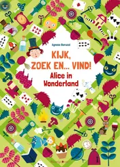Omslag van Kijk, zoek en... vind! Alice in Wonderland