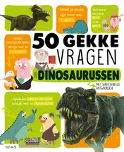 Omslag van 50 gekke vragen over dinosaurussen