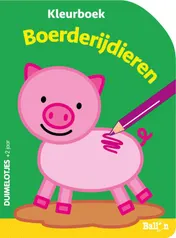 Omslag van kleurboek Boerderijdieren
