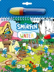Omslag van Kleuren met water - De Smurfen