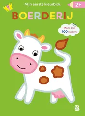Omslag van Mijn allereerste kleurblok met stickers boerderij