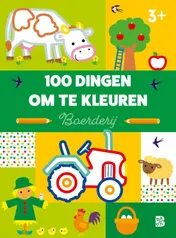 Omslag van 100 dingen om te kleuren: boerderij