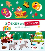 Omslag van Zoeken en plakken: Vrolijk kerstfeest!