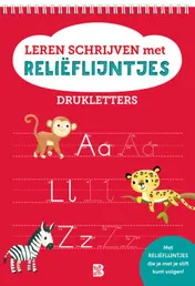 Omslag van Leren schrijven met reliëflijntjes: Drukletters